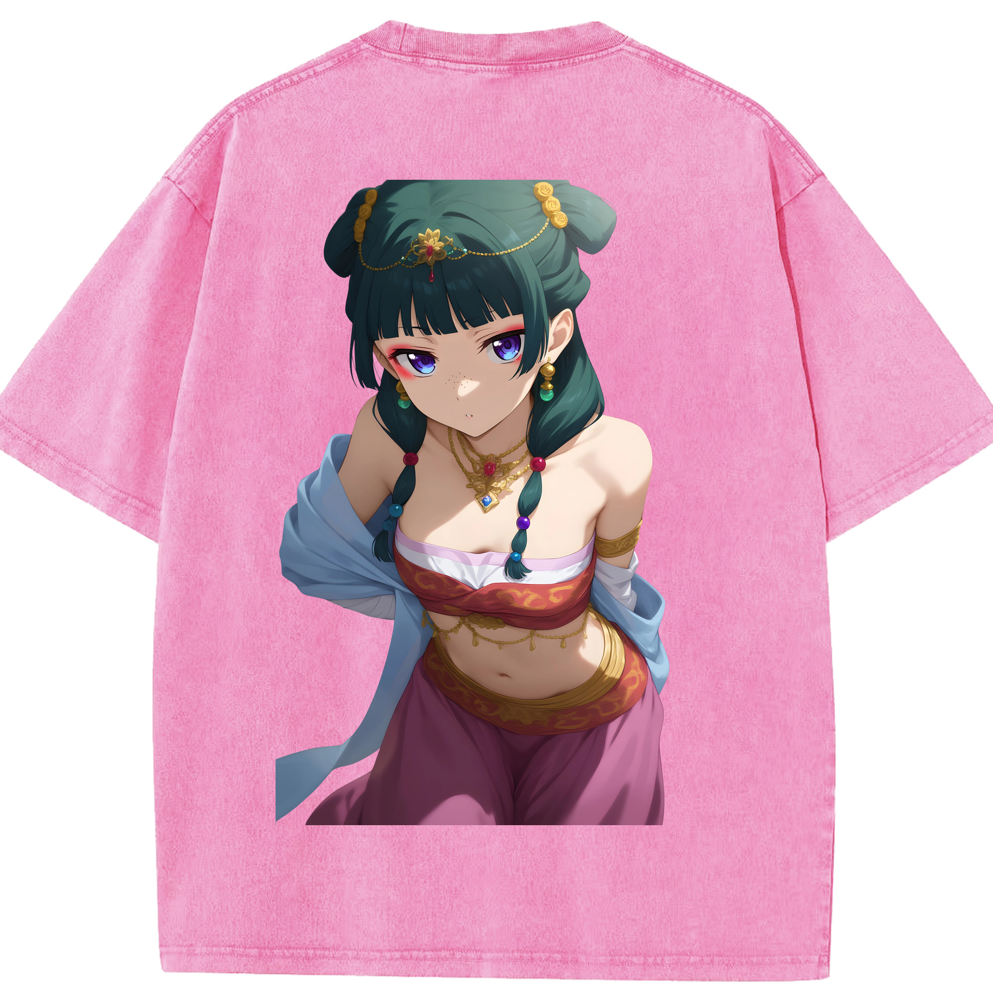 （画像用） 薬屋のひとりごと The Apothecary Diaries 綿100% ヴィンテージ風 半袖Tシャツ（背面プリント）